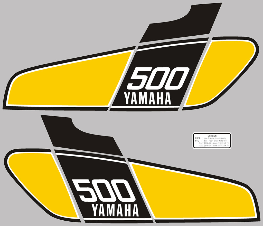 The legendary 76 tank design for the copetition yellow TT500 look