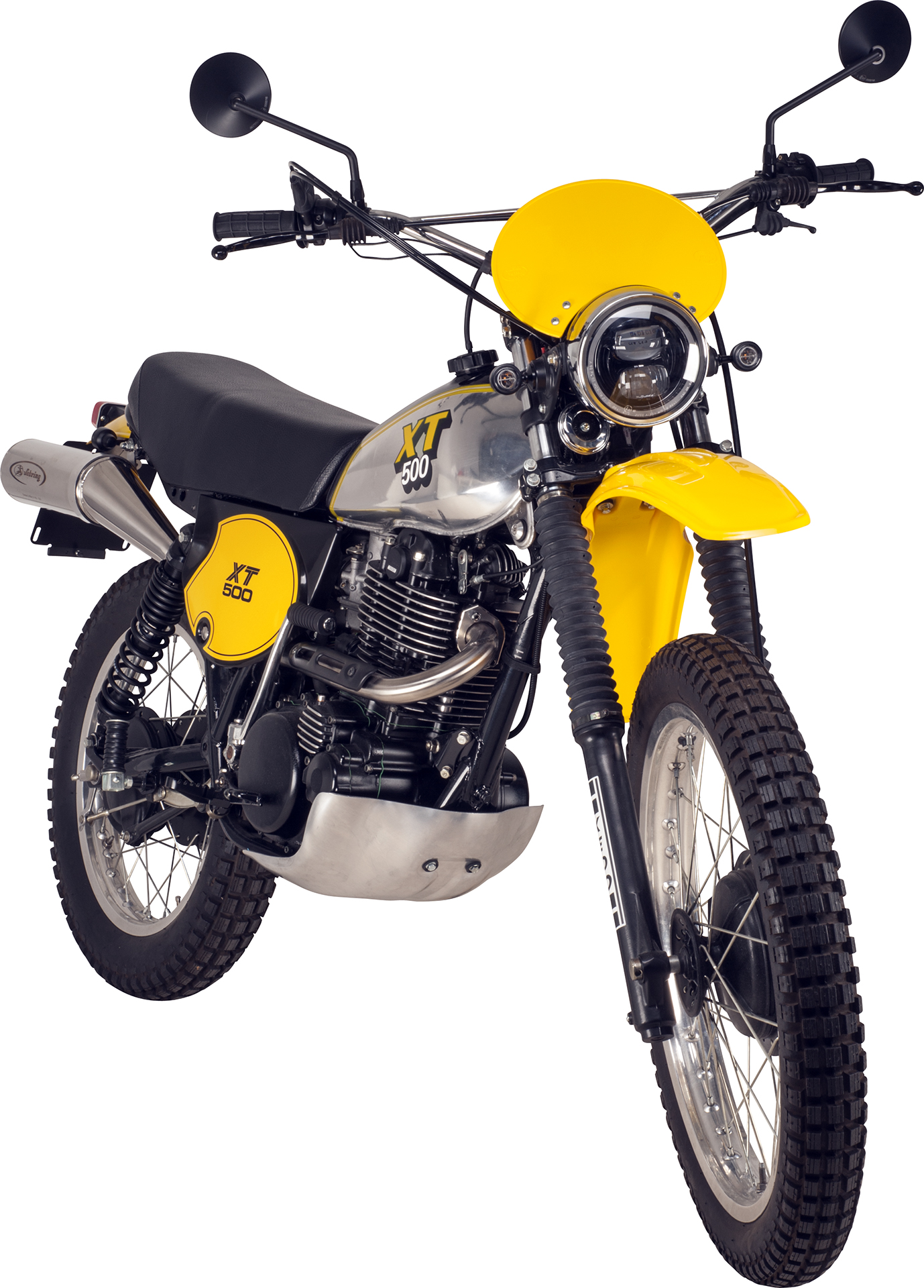 XT500 im chic der legendären Competition-Yellow-TT500